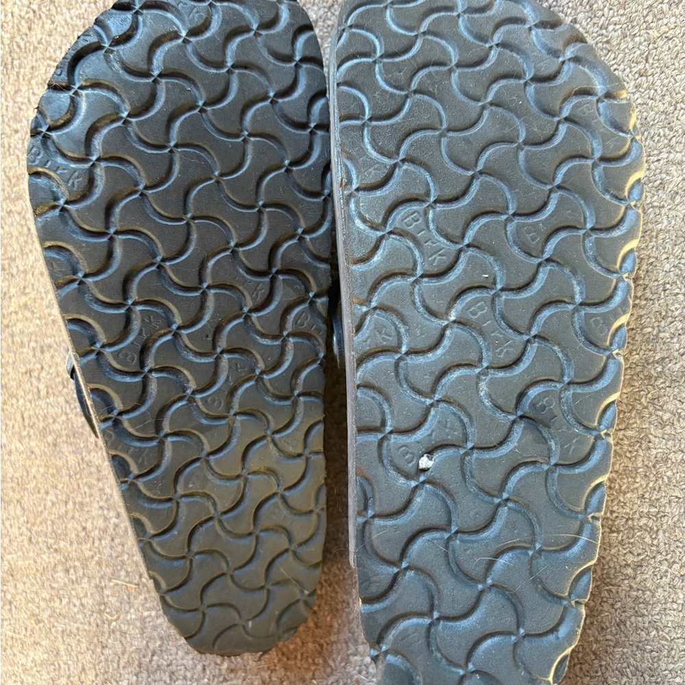 Birkenstock Boston 40 Black Oil Leather Clogs - Picture 5 of 5